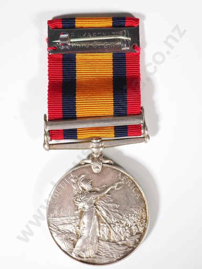 Q.S.A. to Trooper G Richards - Murrays Horse - Scarce w Single Bar "Natal" Ex Liverpool Medals UK Image 1++