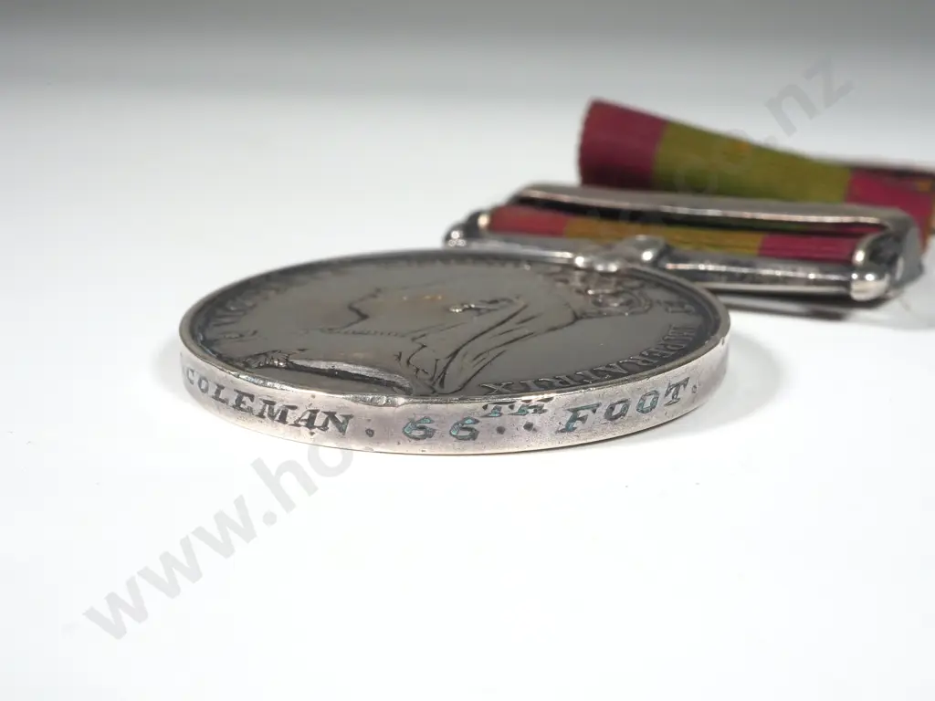 Afghanistan Medal with Kandahar Clasp to Private William Coleman 66th Berkshire Regiment Image 1++