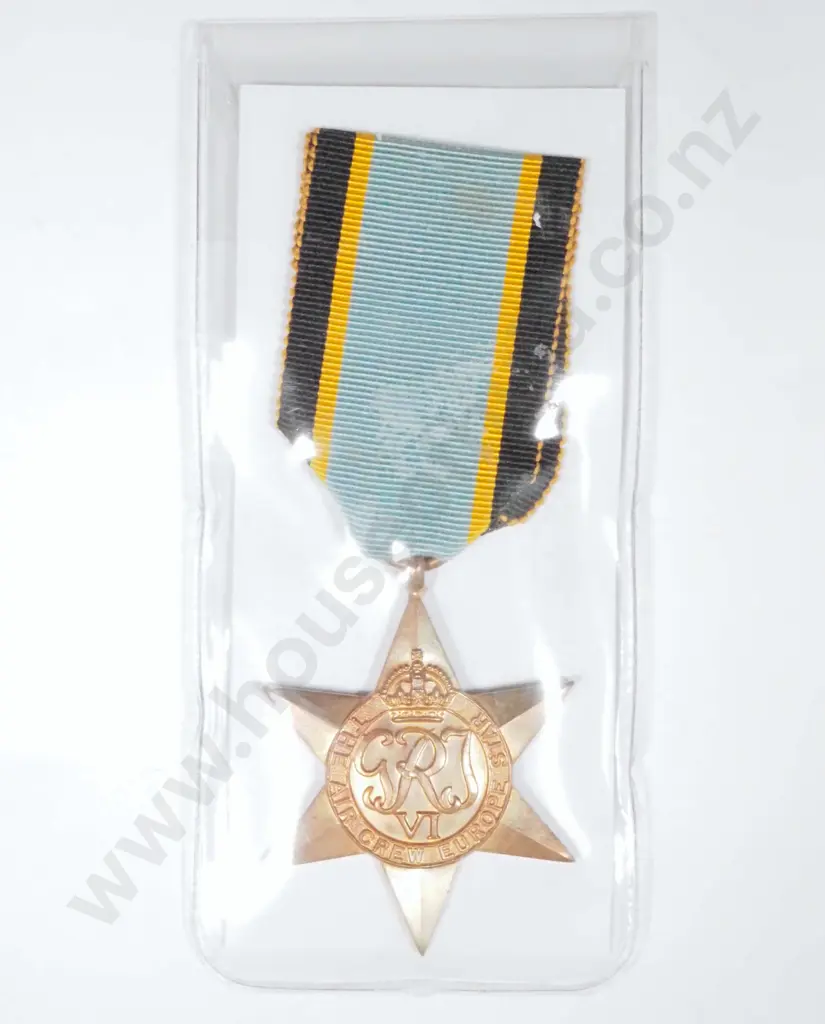 WWII Medal Air Crew Europe Star. Image 1++