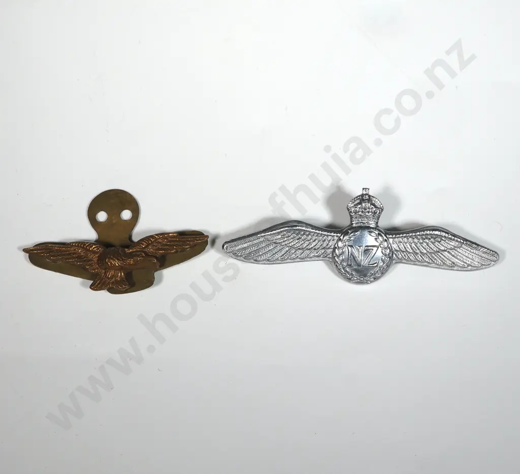 RNZAF Pacific Pilots Wings Mayer & Keane & Part Cap Badge  Image 1++