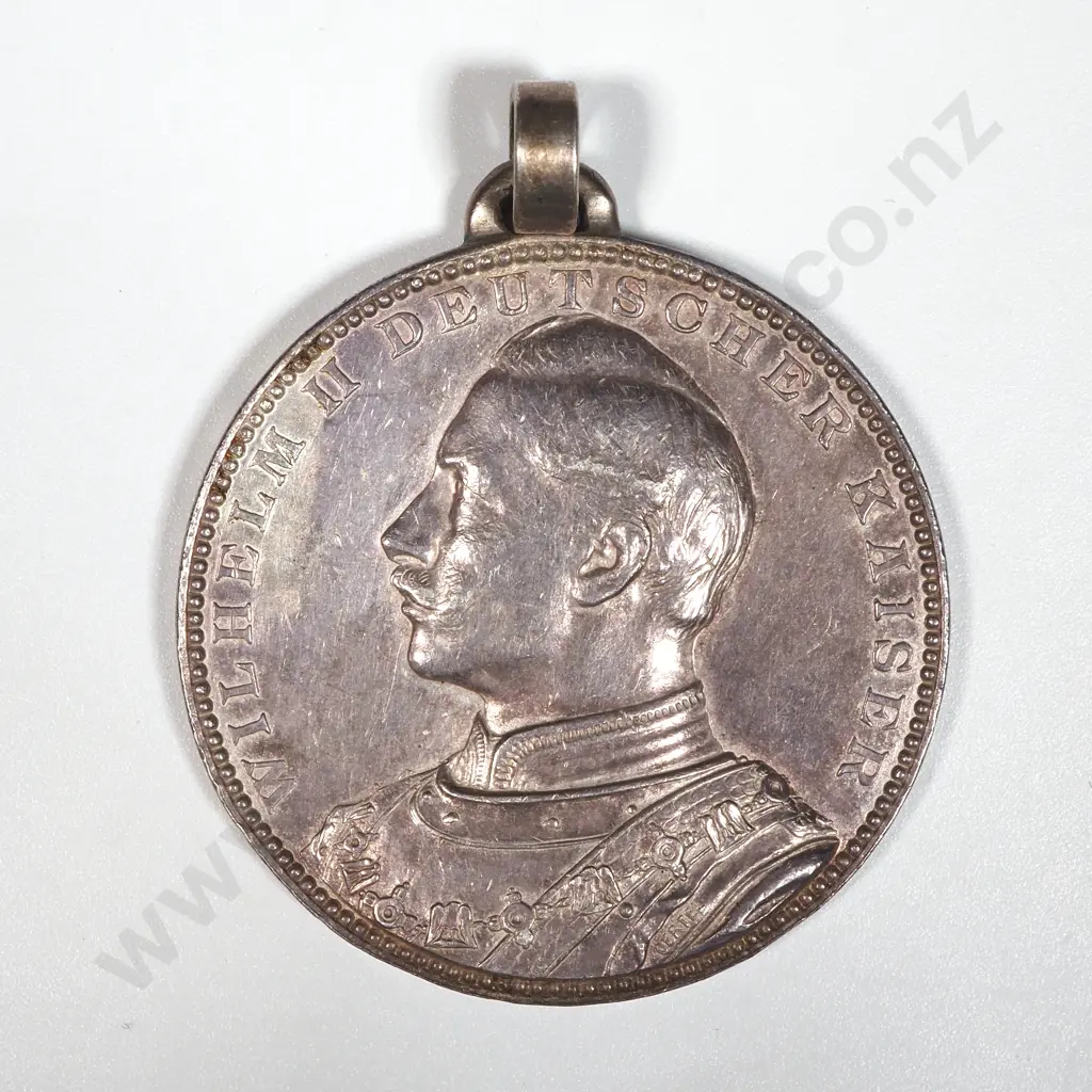 1894 Kaiser Wilhelm II Das Neue Reichstaggebaude in Berlin Medal in Silver Image 1++