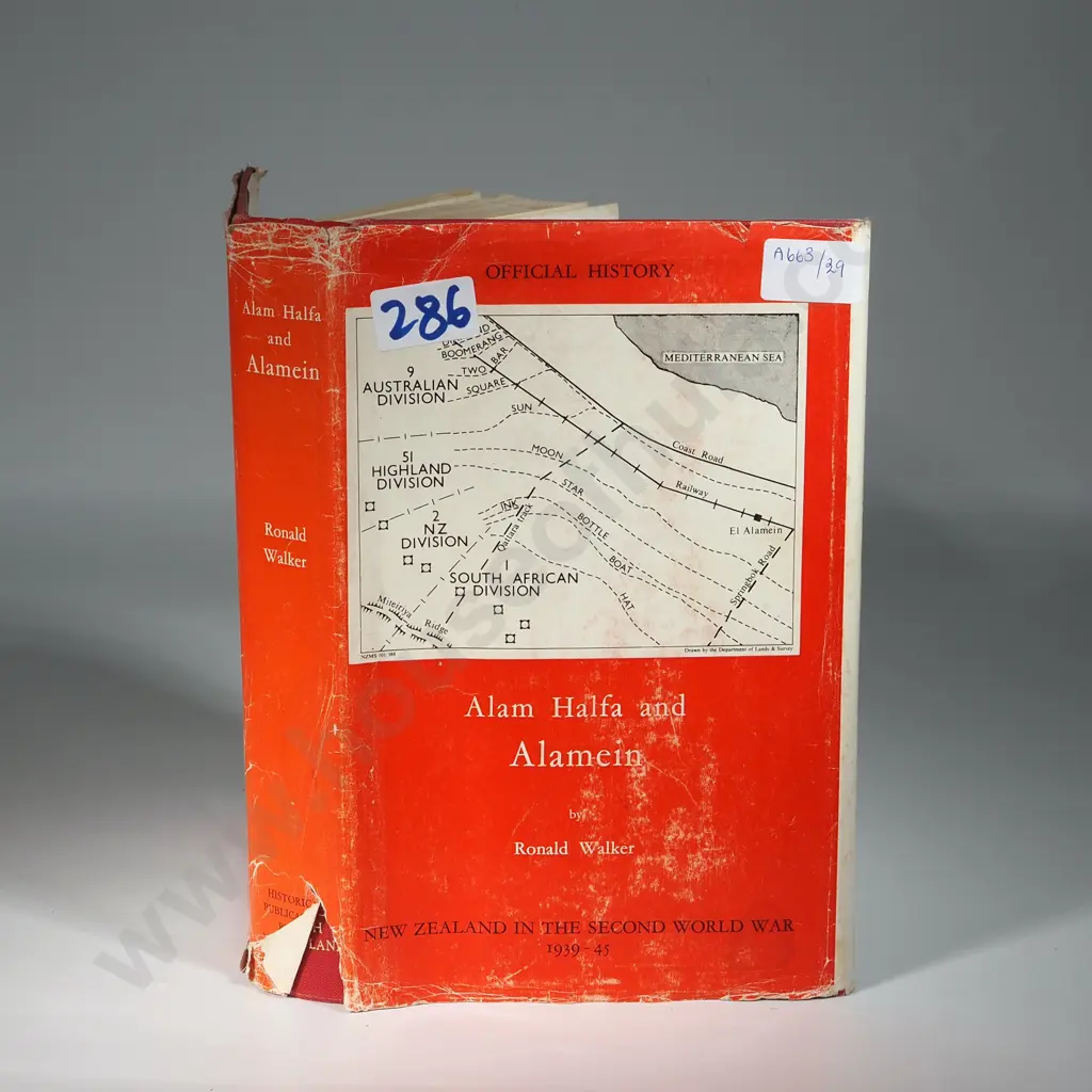 Alam Halfa and Alamein Official History of New Zealand in the Second World War 1939-45 Ronald Walker Image 1++