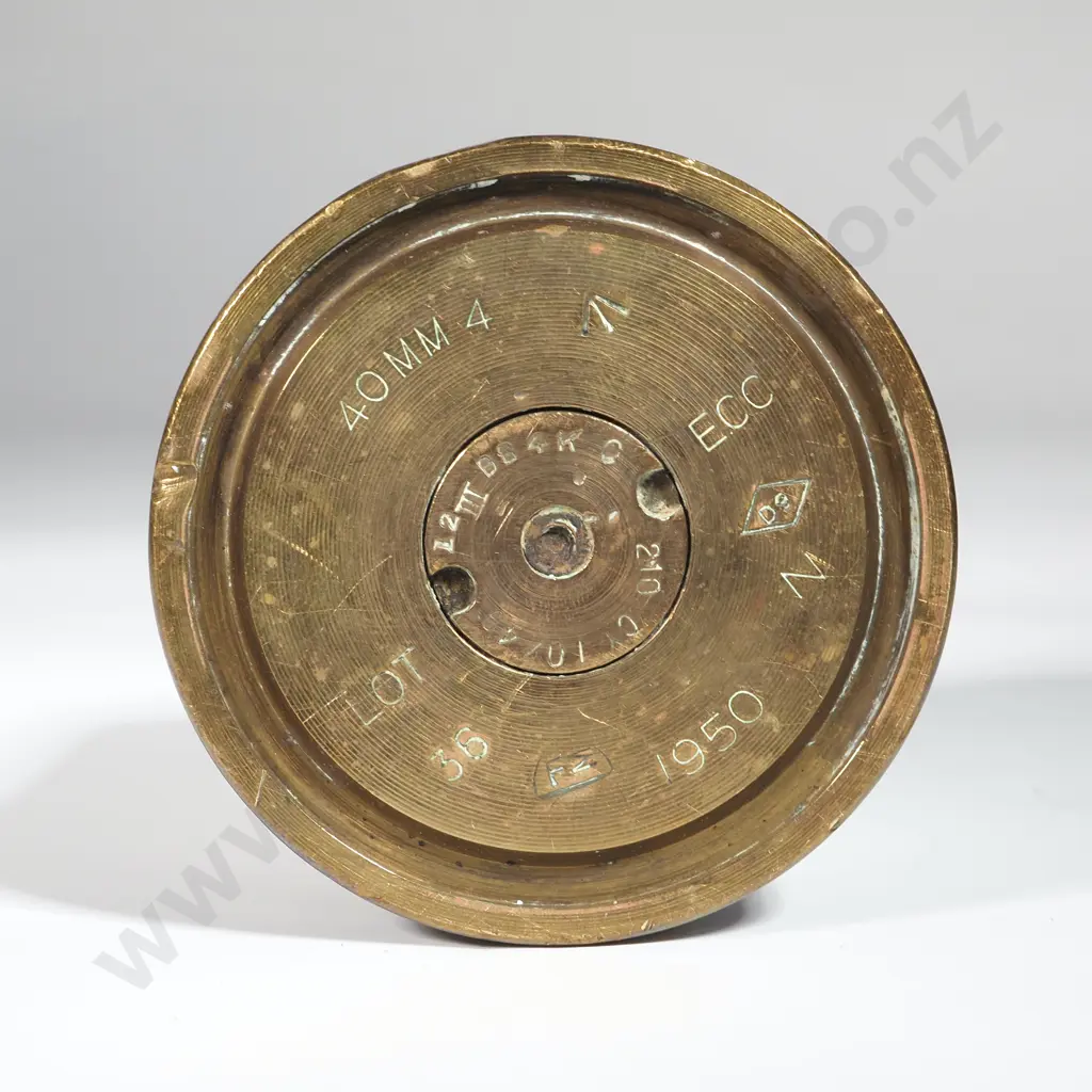 Bofors Anti Aircraft Gun Mk4 40mm Shell Casing Marked 1952 Image 1++