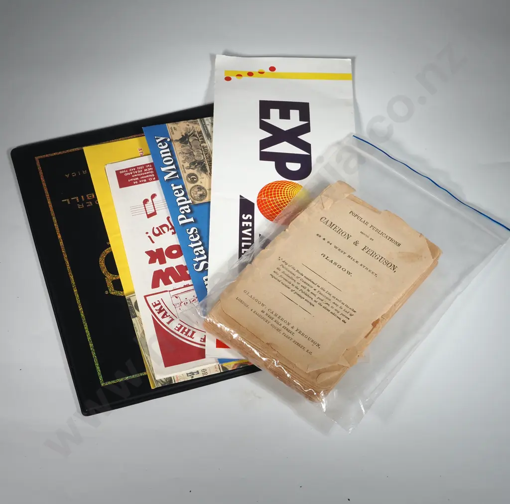 Collection Of Ephemera To Include Elvis Limited Edition Bank Note, Northern & Southern  States Paper Money, Image 1++