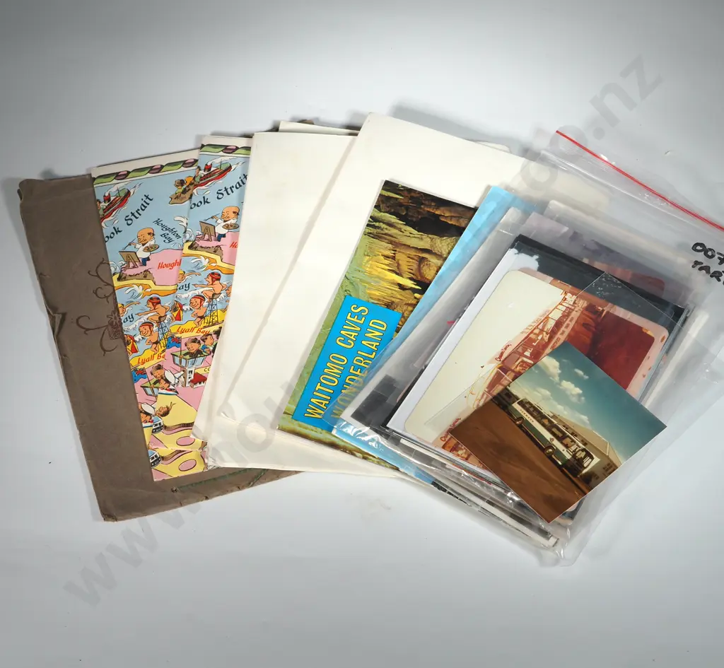 Collection Of Vintage New Zealand Ephemera Including "Scenes From Maoriland", " Waitomo Caves Wonderland",& Early Photos Image 1++