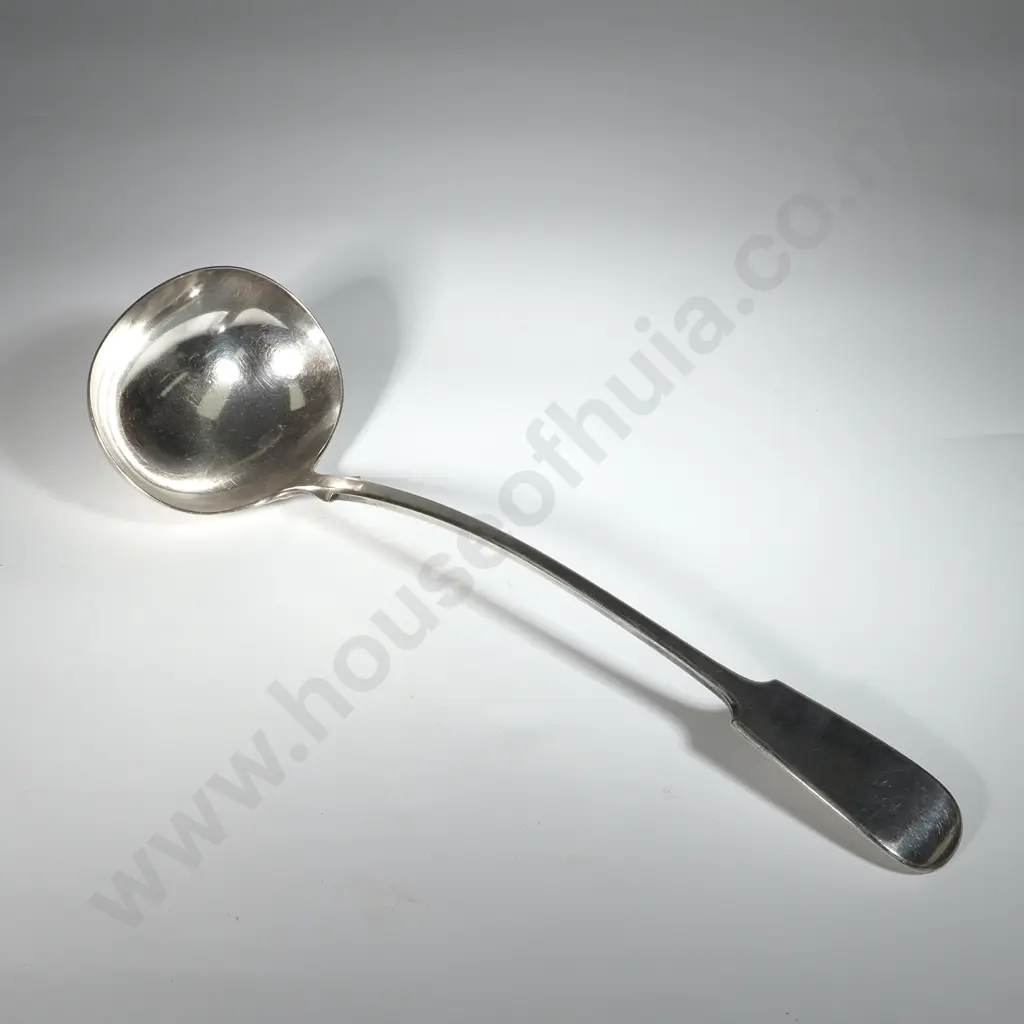 Silver Plate Fiddle Pattern Soup Ladle  Image 1++