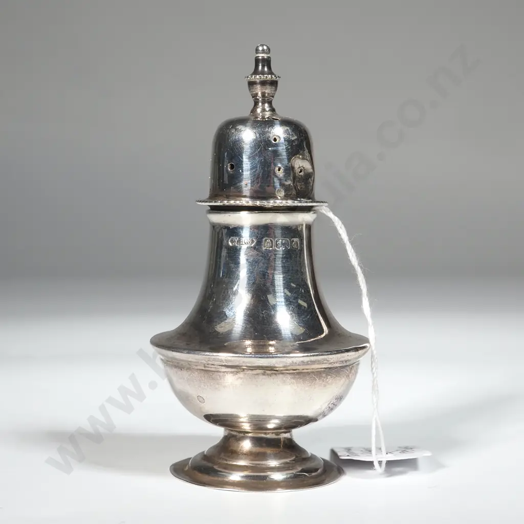 Sterling Silver Pepperette. Birm 1903. Maker Will Henry Sparrow  Image 1++
