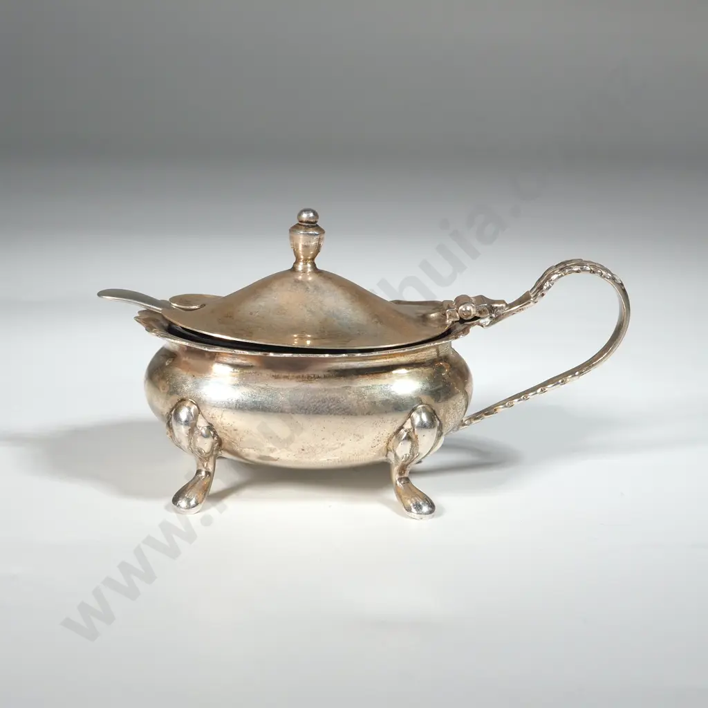 Sterling Silver Mustard Pot. Sheffield 1962. Cooper Bros & Sons Ltd  Image 1++