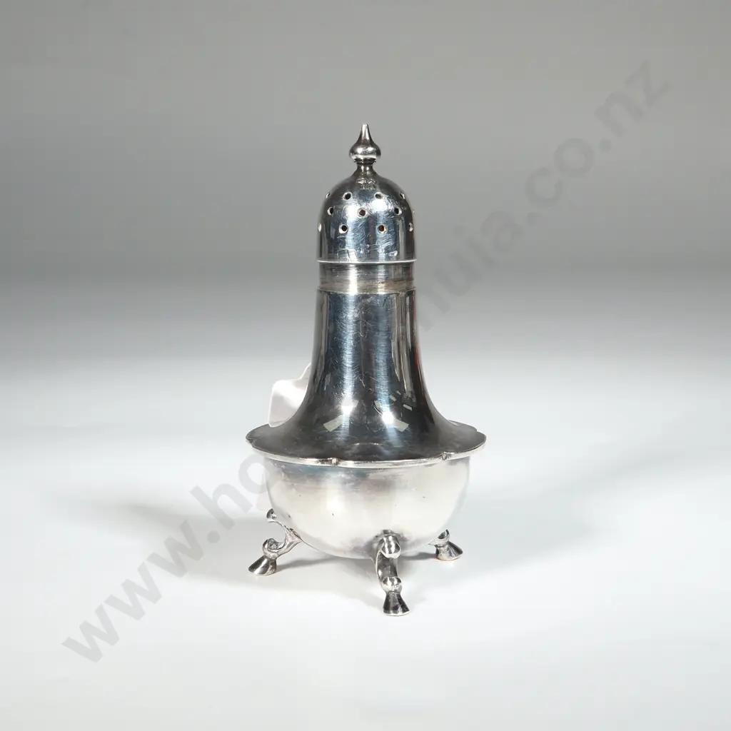 Sterling Silver Pepper Pot. Sheffield 1945. Maker Atkins Bros. Image 1++