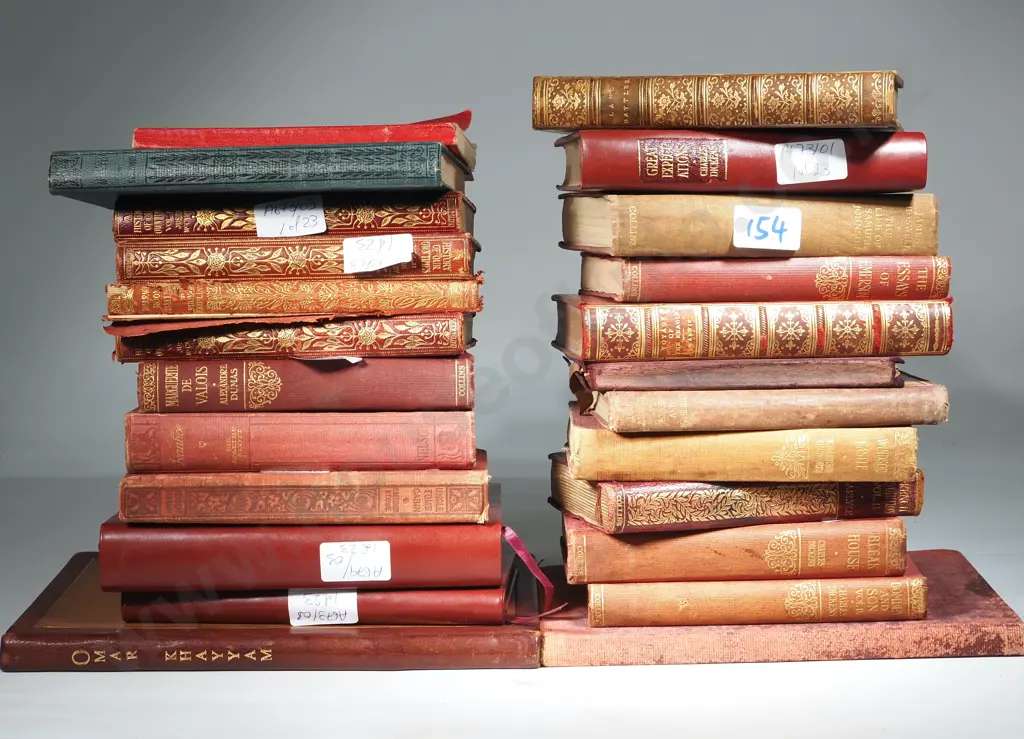 An Assorted Lot of Twenty-Three Bound Books - English Literature & One Persian. Image 1++