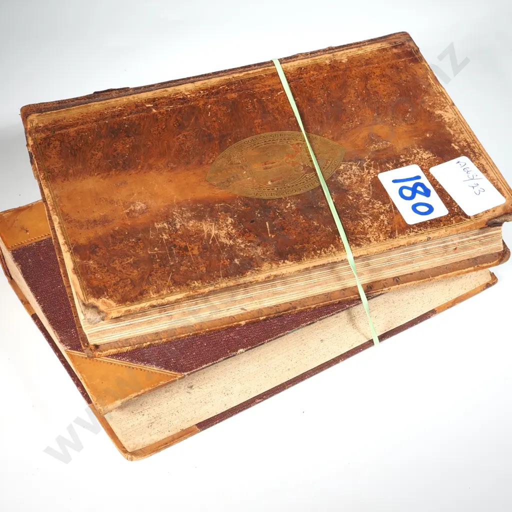 Two Leather Bound Books - Deeds That Won The Empire, History Of India By Marshman  Image 1++