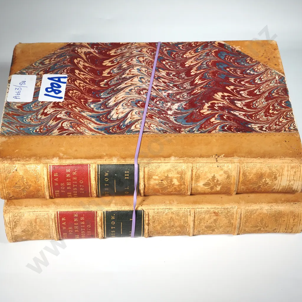 The War For The Rhine Frontier 1870 Vol I & III. Its Political & Military HIstory By W Rustow.  Image 1++