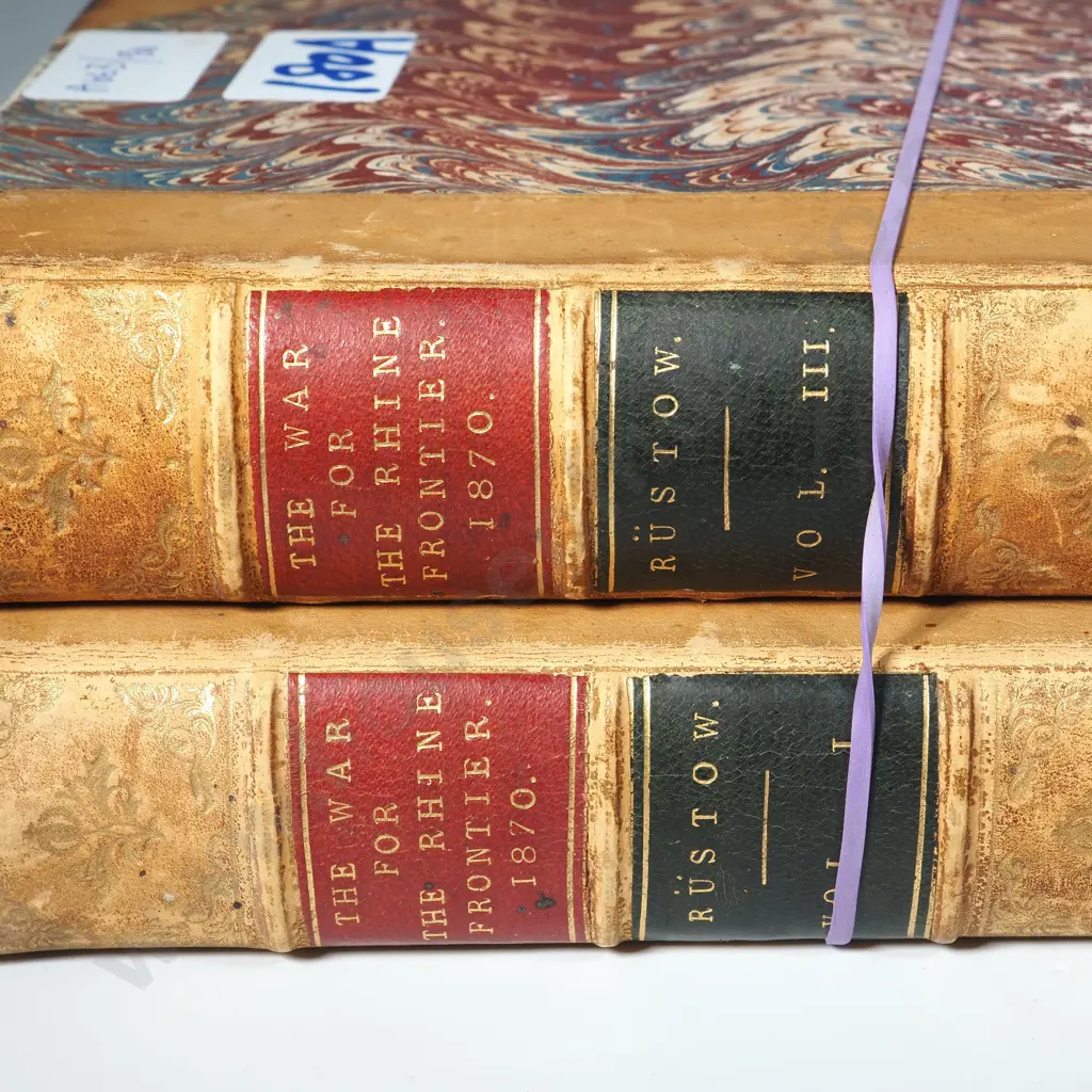 The War For The Rhine Frontier 1870 Vol I & III. Its Political & Military HIstory By W Rustow.  Image 1++