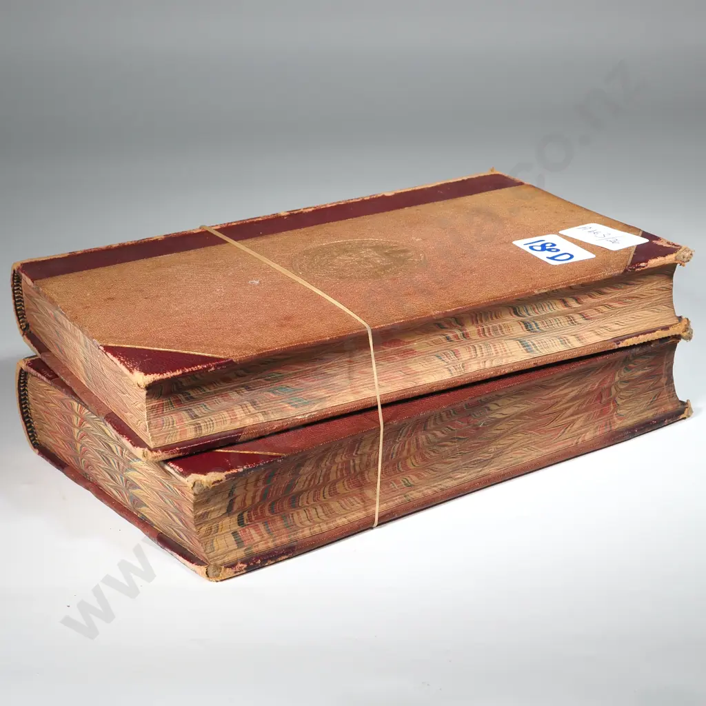 Two Leather Bound Books - Authority In Matters Of Opinion & Sheridan Speech's VolI Image 1++