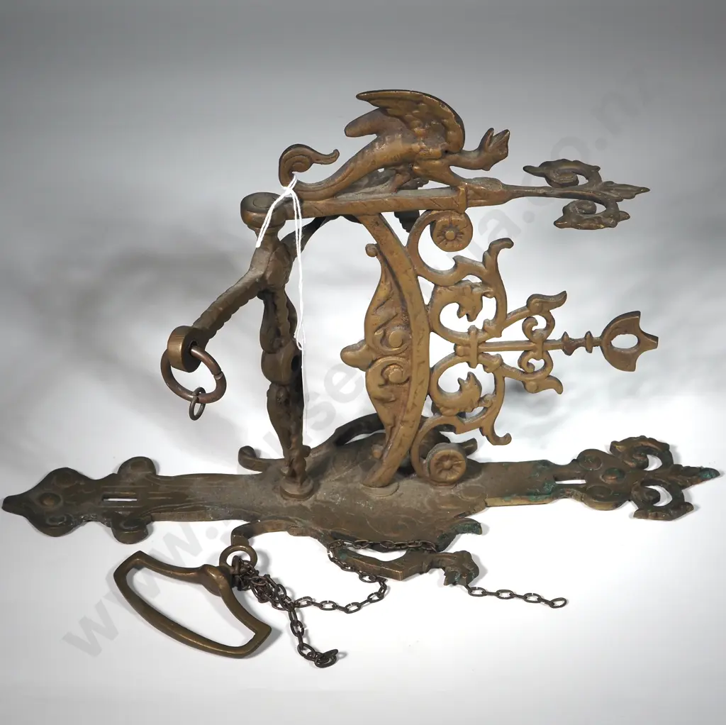 Vintage Wall Mounted Brass Bell Hanging Bracket  Image 1++