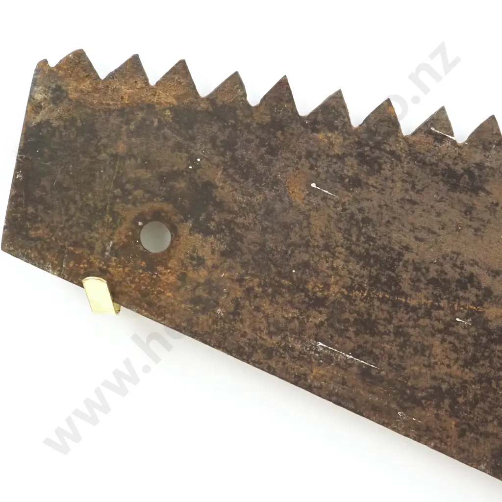 Vintage Wooden Handled Saw - 1 Meter Blade Image 1++