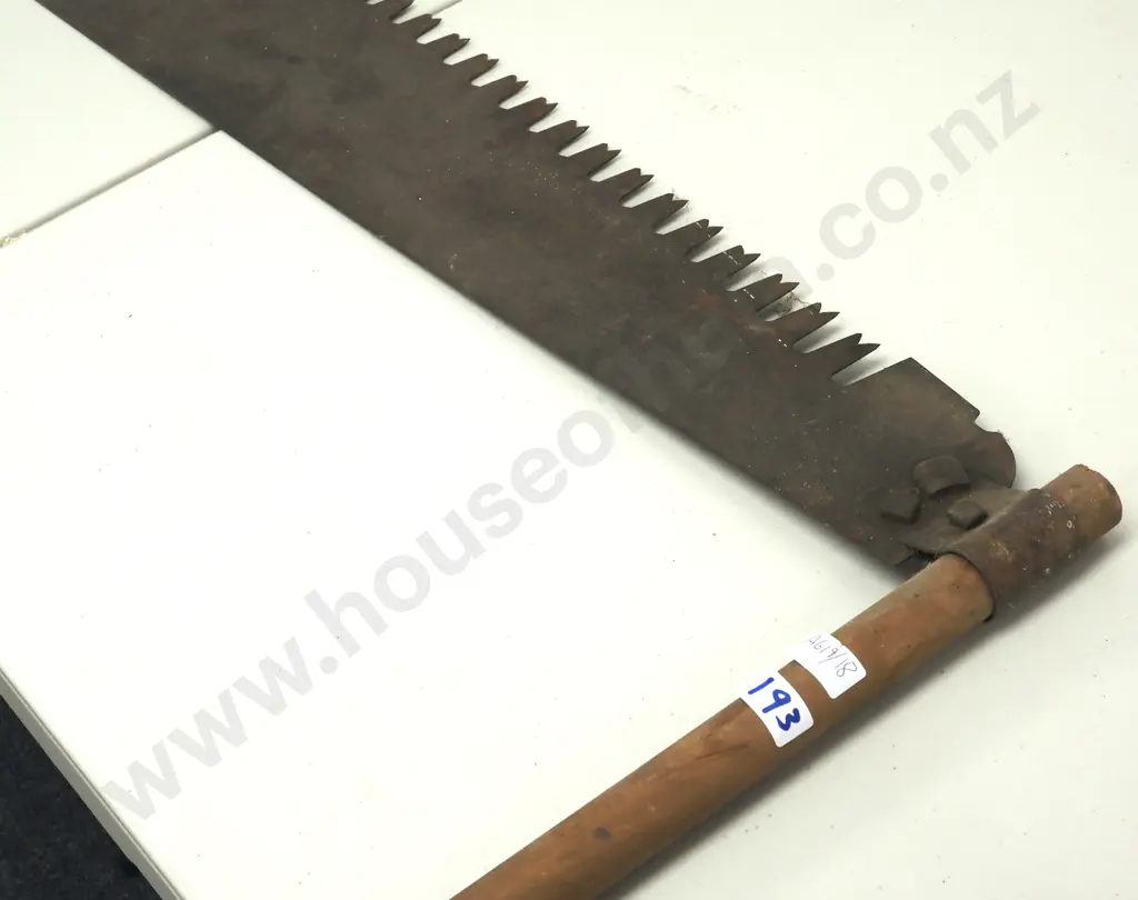 Vintage 1.8 Meter Double Handle Pit Saw - Not Original Wooden Handles  Image 1++