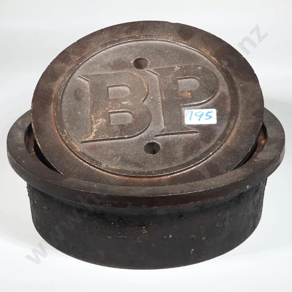 Vintage BP oil cover and mount Image 1++