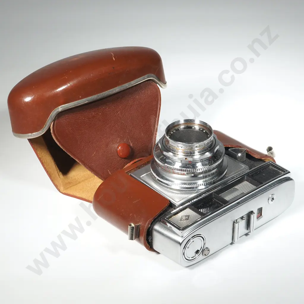 Vintage Agfa Silette Camera 35mm Film Viewfinder Camera In Leather Case Image 1++