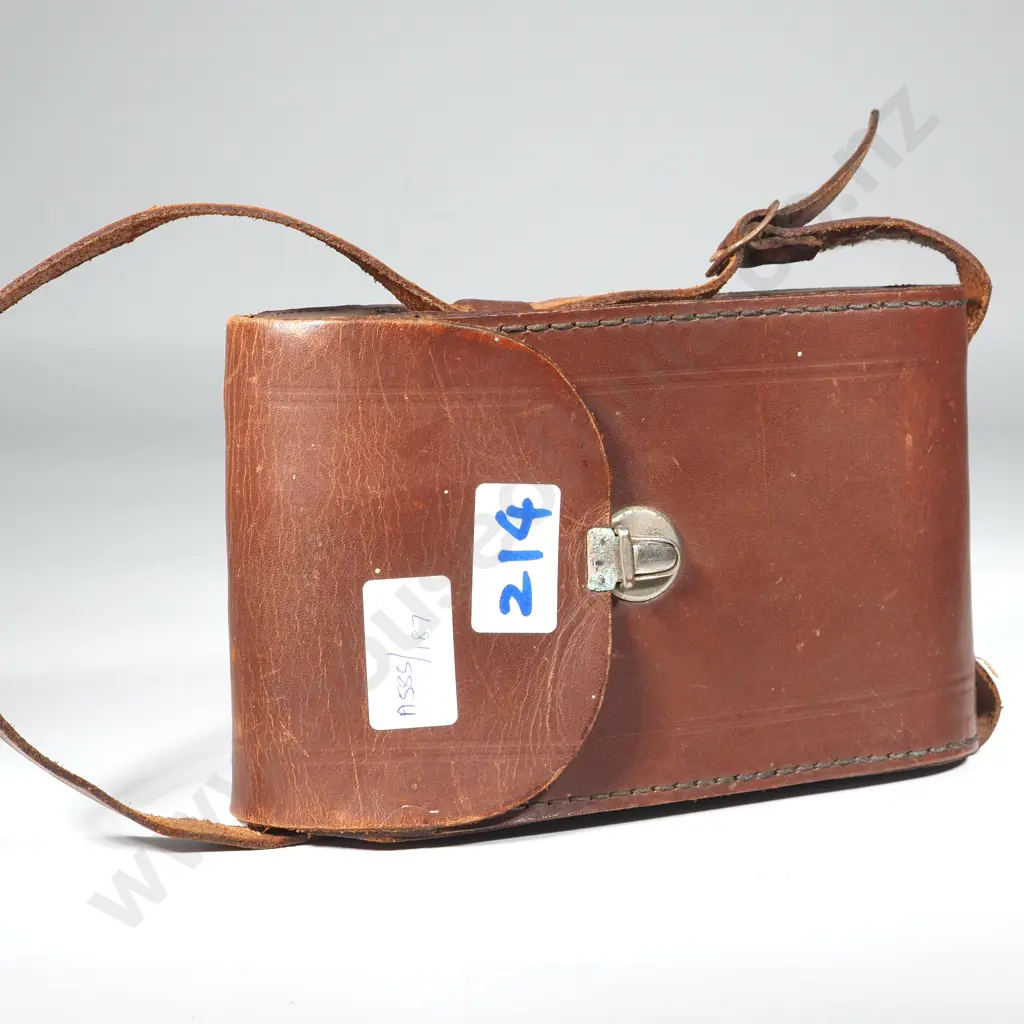 KODAK1950s Folding Bellows Camera Model Junior I With Kodette III Shutter In Original Leather Case Image 1++