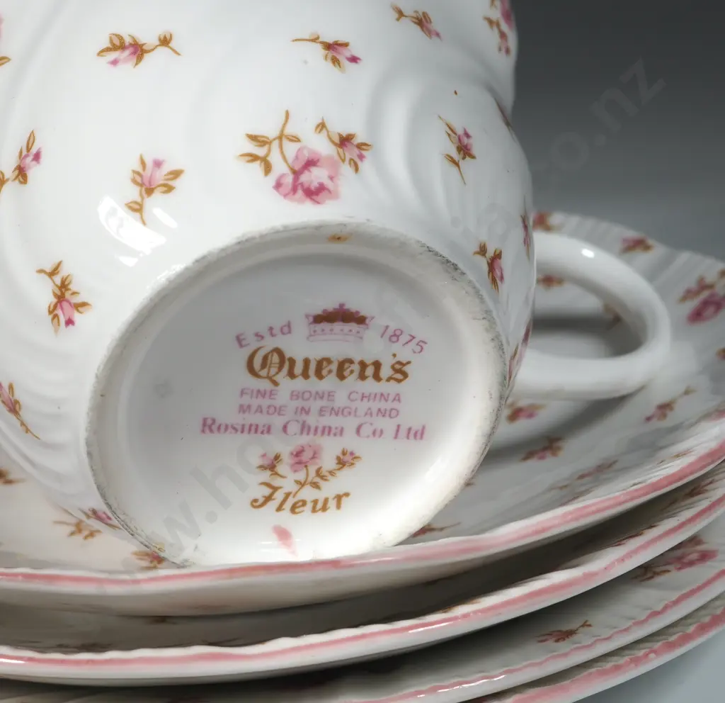 Pair Of Rosina Trios In The "Queens Fleur"Pattern Image 1++