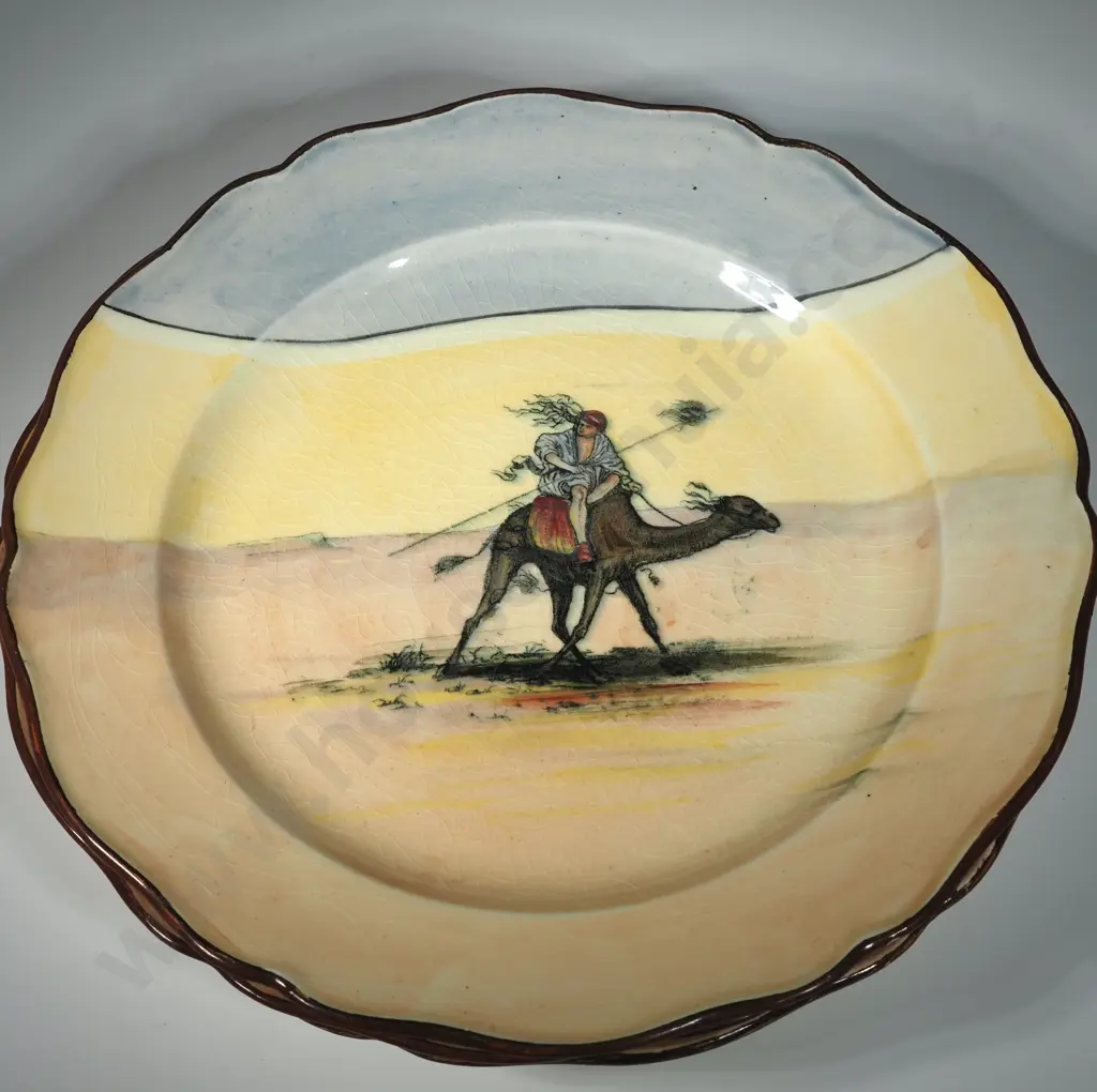 Three Royal Doulton Desert Scene Plates  Image 1++