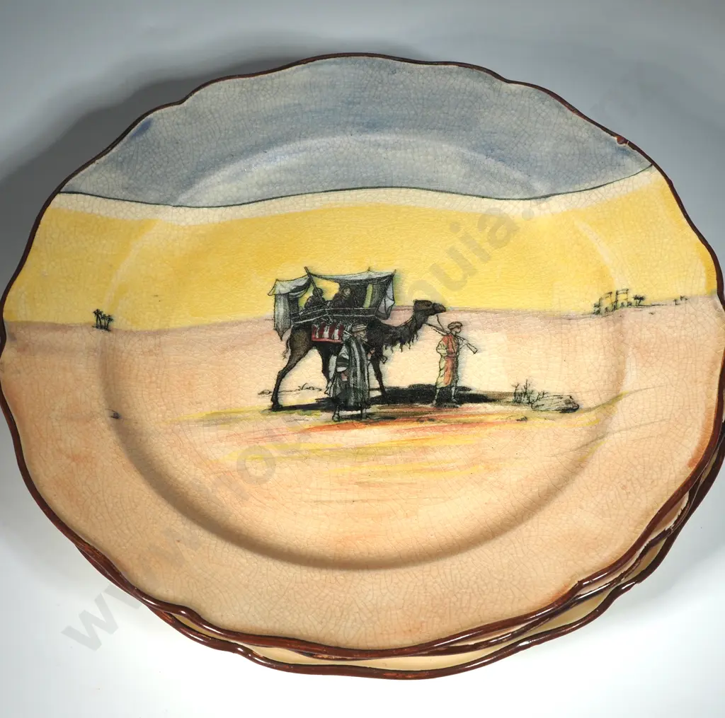 Three Royal Doulton Desert Scene Plates  Image 1++