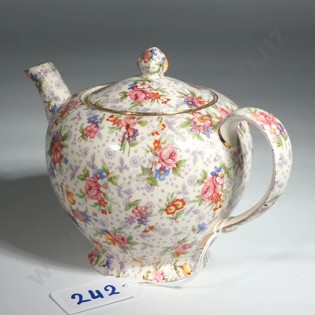 Royal Winton Allover Pattern Teapot  Image 1++