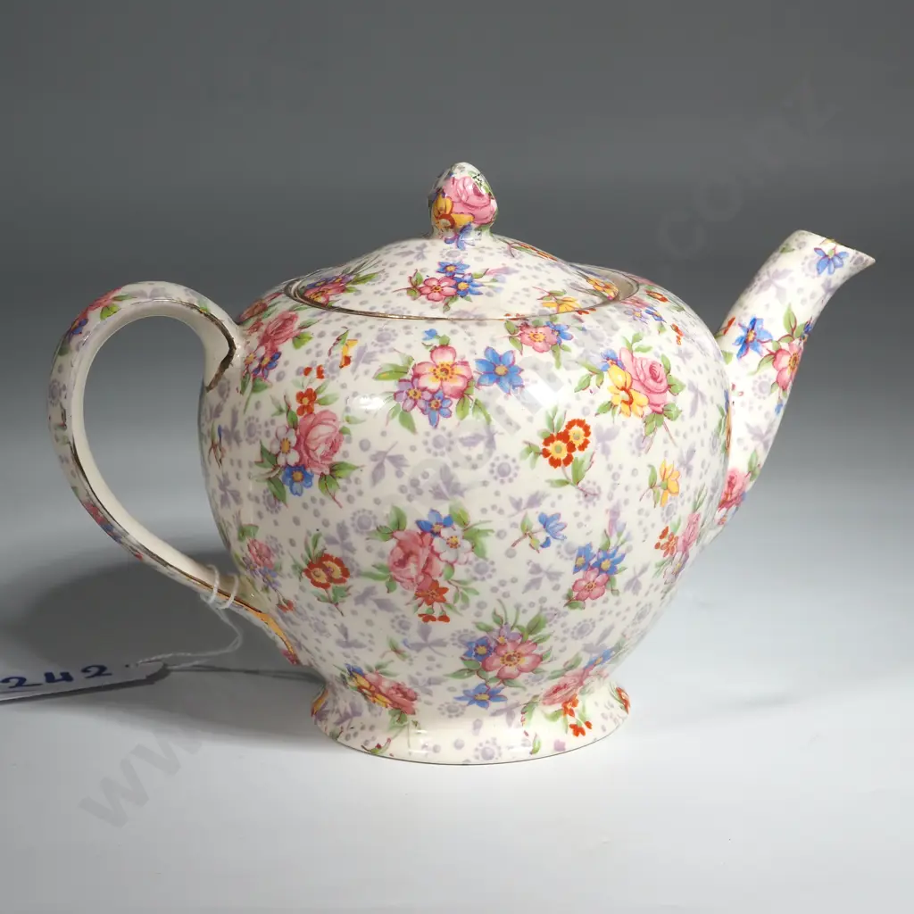 Royal Winton Allover Pattern Teapot  Image 1++
