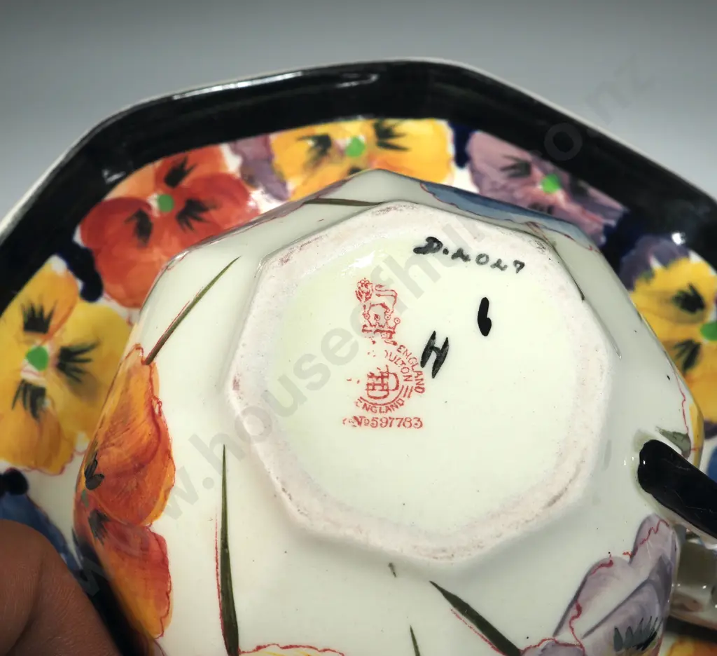 Royal Doulton Pansy Cup & Saucer  Image 1++