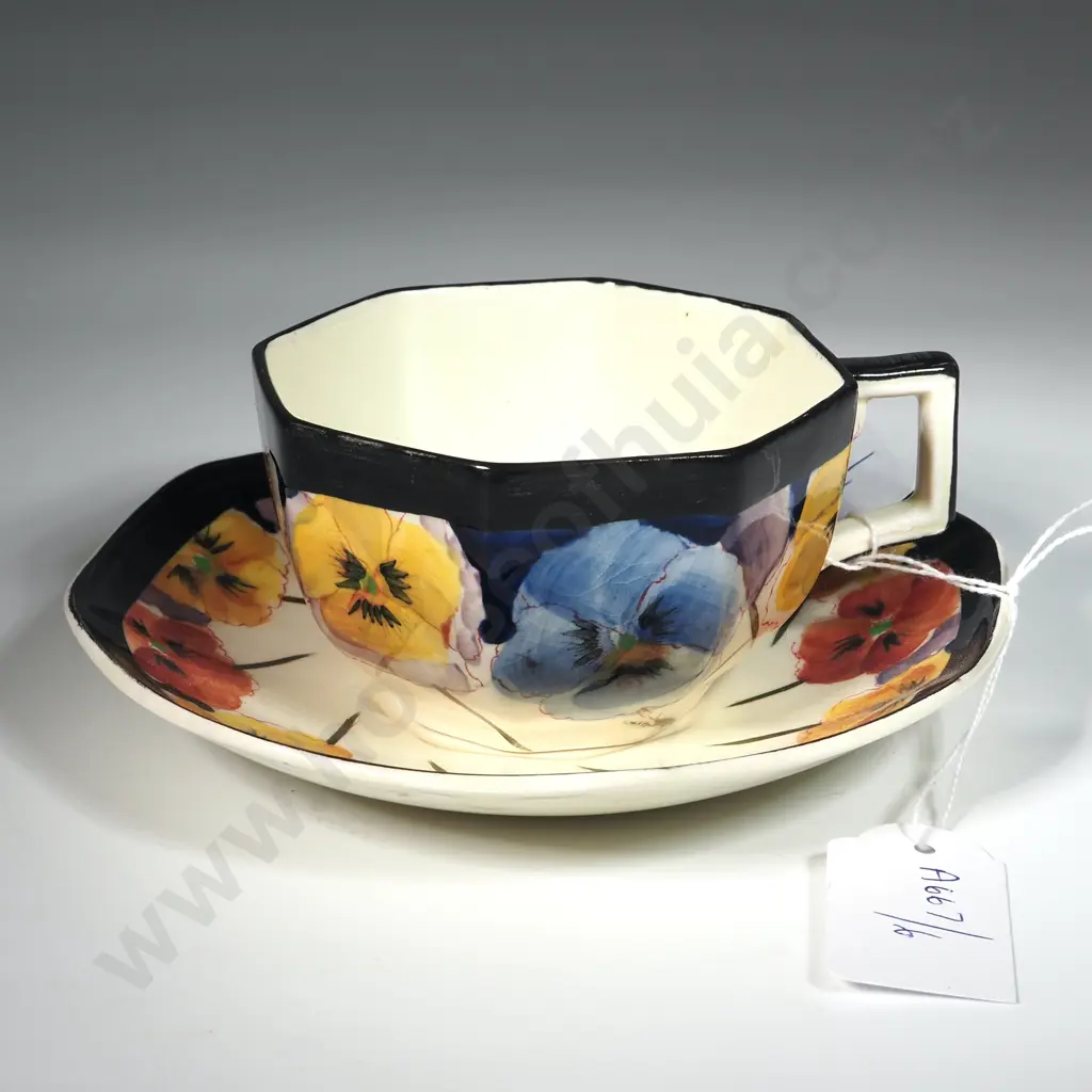 Royal Doulton Pansy Cup & Saucer  Image 1++