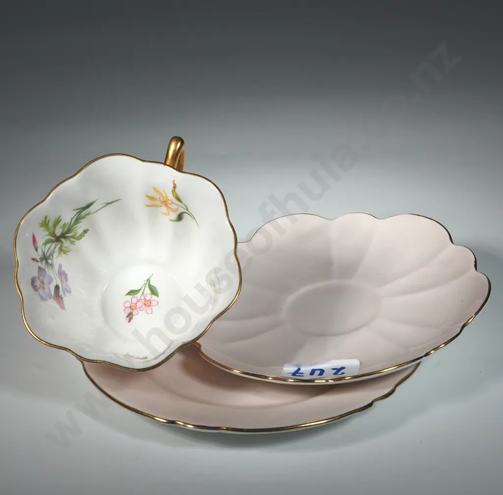 Shelley Cup, Saucer & Plate In The "Wild Flowers" Pattern  Image 1++