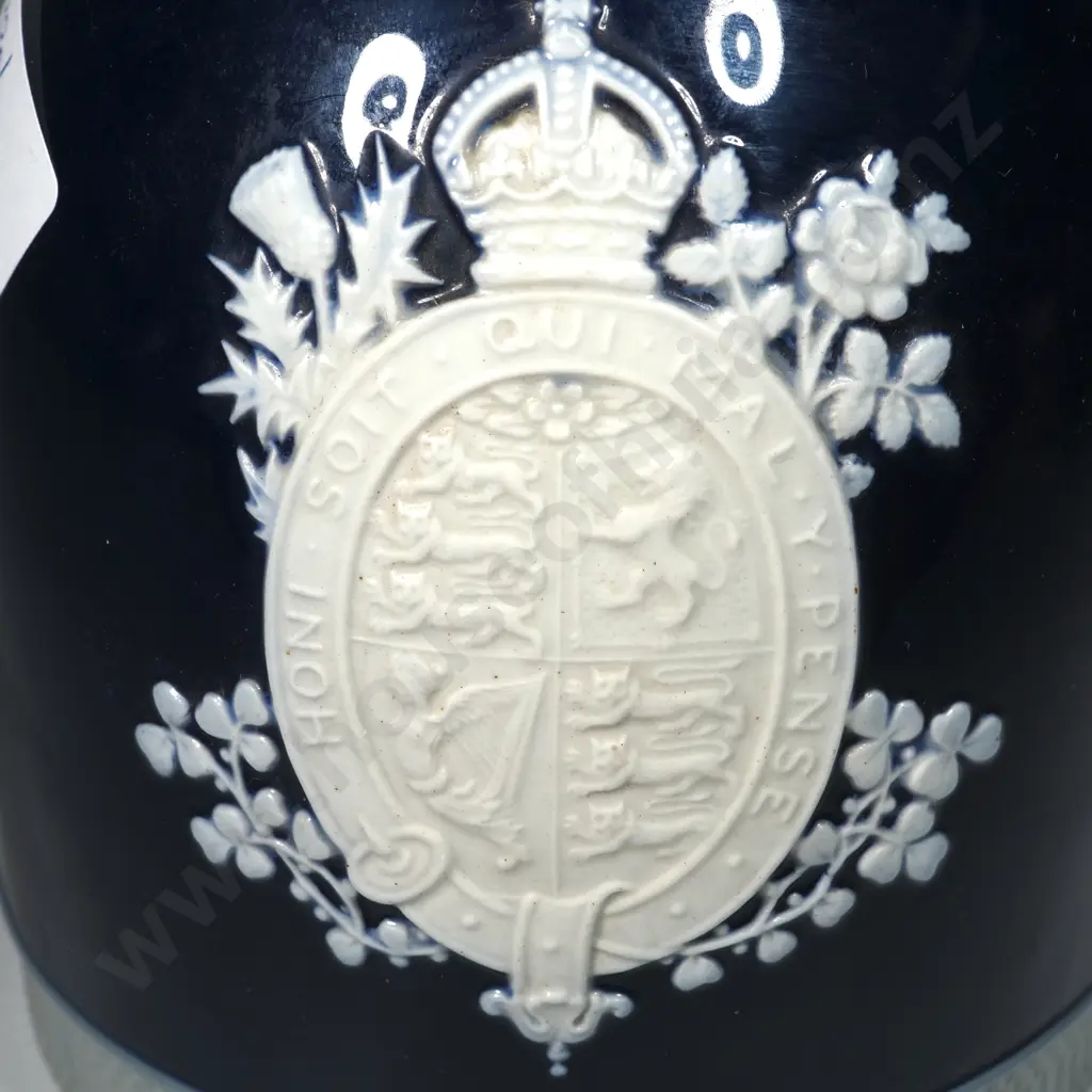 Copeland Spode Commemorative Decanter Coronation Of King George V & Queen Mary. Original Stopper Still w Paper Image 1++