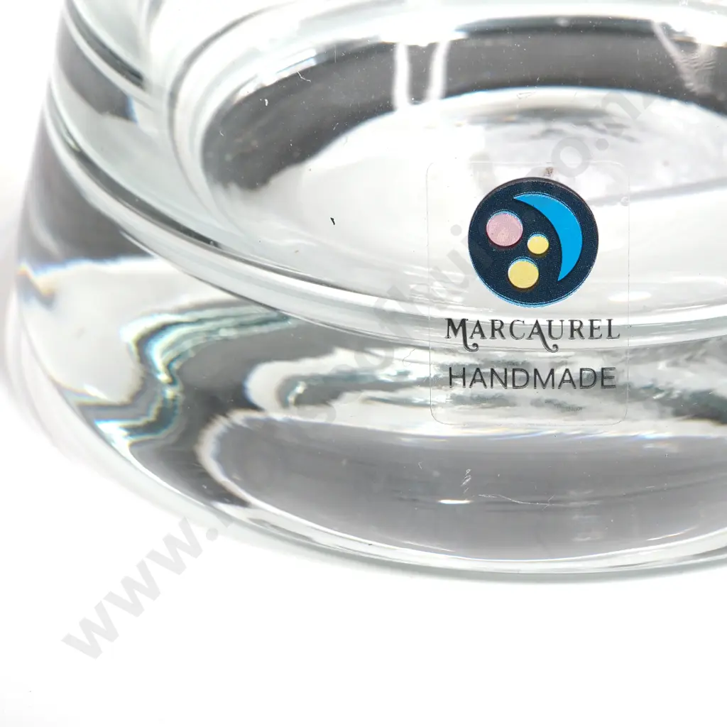 Marc Aurel Clear Art Glass Vase. Image 1++