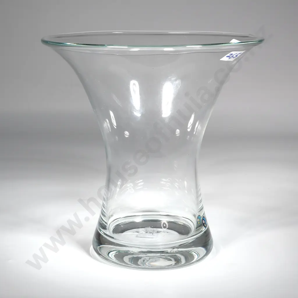 Marc Aurel Clear Art Glass Vase. Image 1++