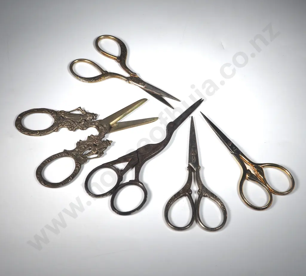 Five Decorative Sewing Scissors  Image 1++