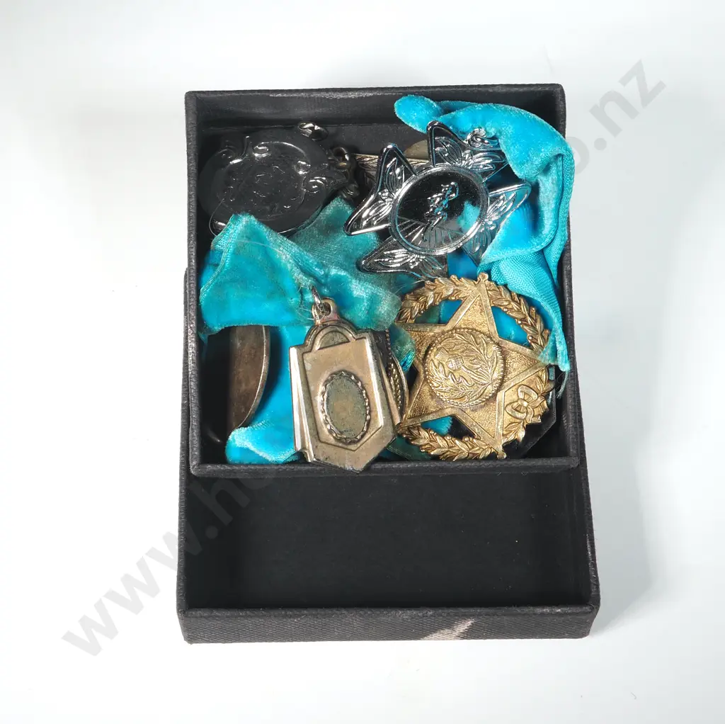 Box Containing Fobs & Medals- Many For Highland Dancing Image 1++
