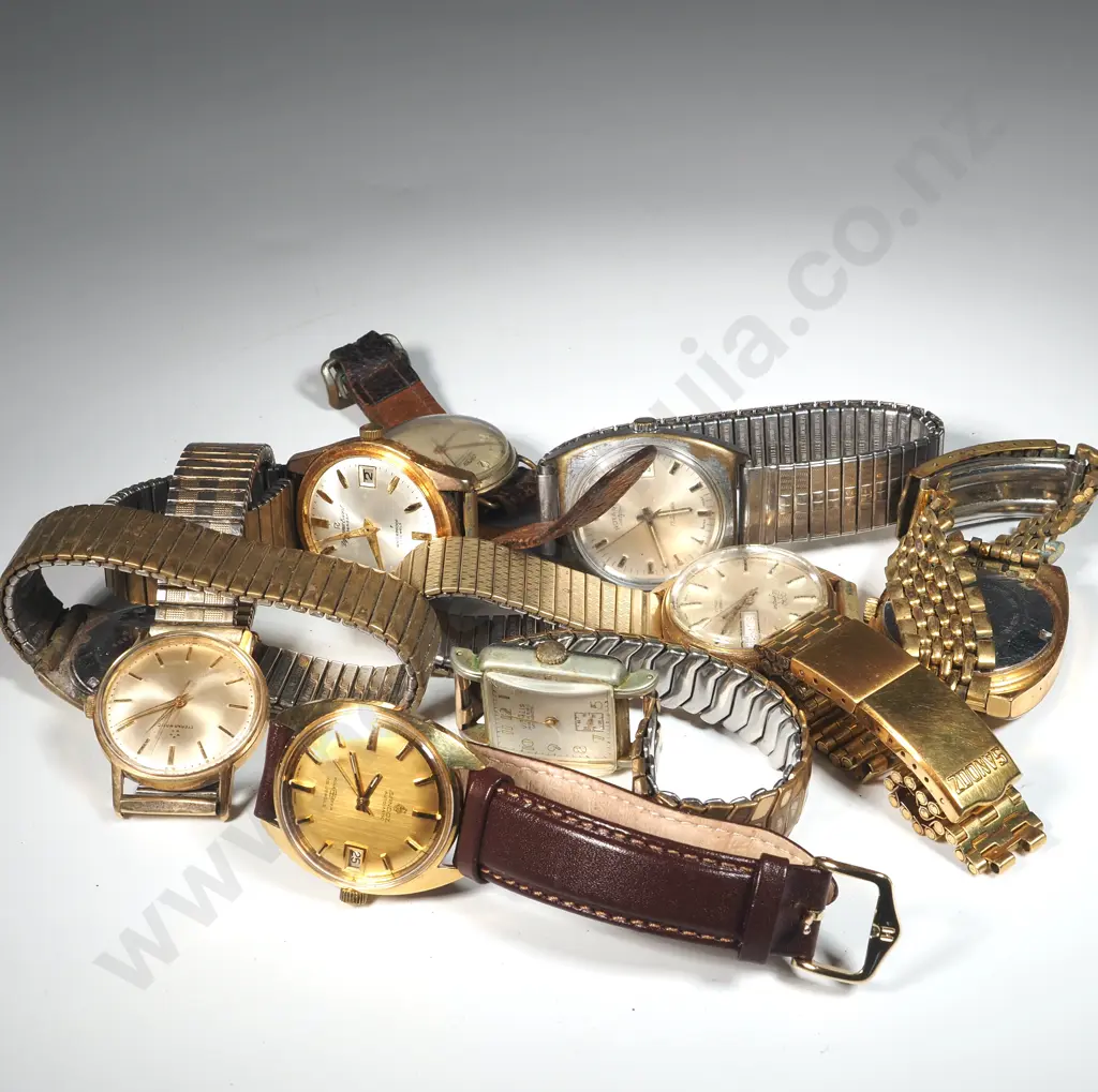 Collection Of Ten Gents Wristwatches. Some Damaged  Image 1++