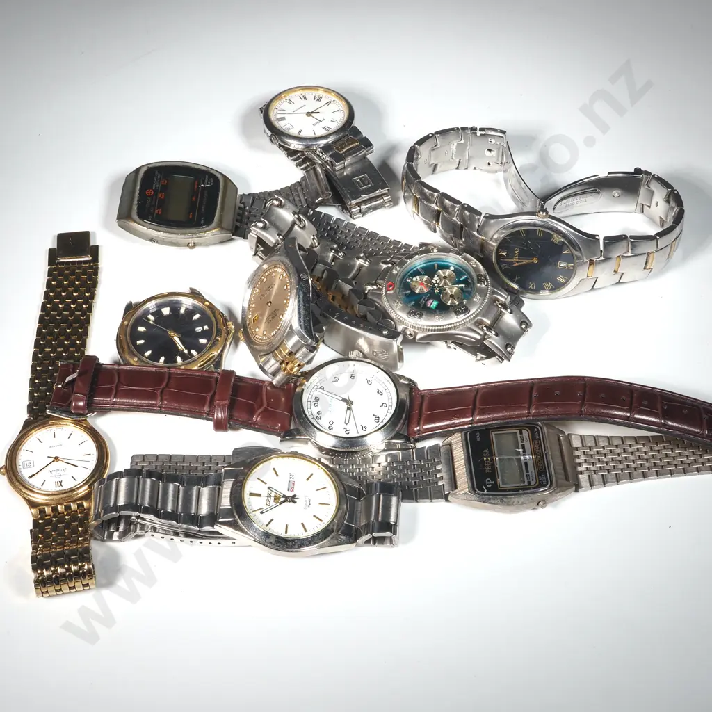 Collection Of Ten Mainly Gents Watches  Image 1++