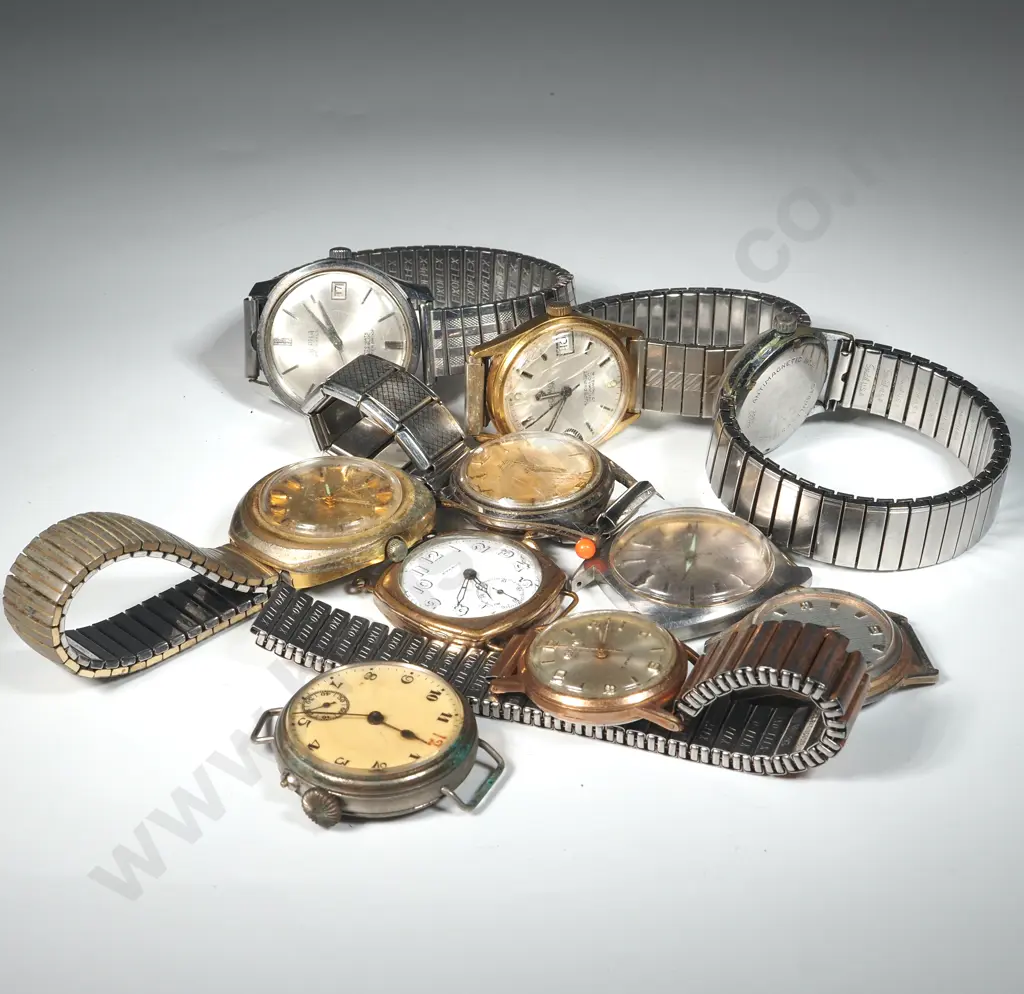 Ten Vintage  Wristwatches. A/F  Image 1++