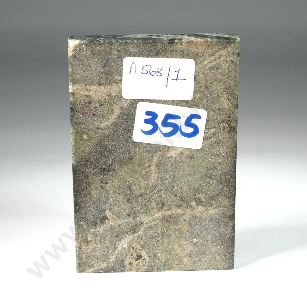 Greenstone Tablet/ Paperweight with Latin Inscription. Translated; May God Love You & Always Protect You Image 1++