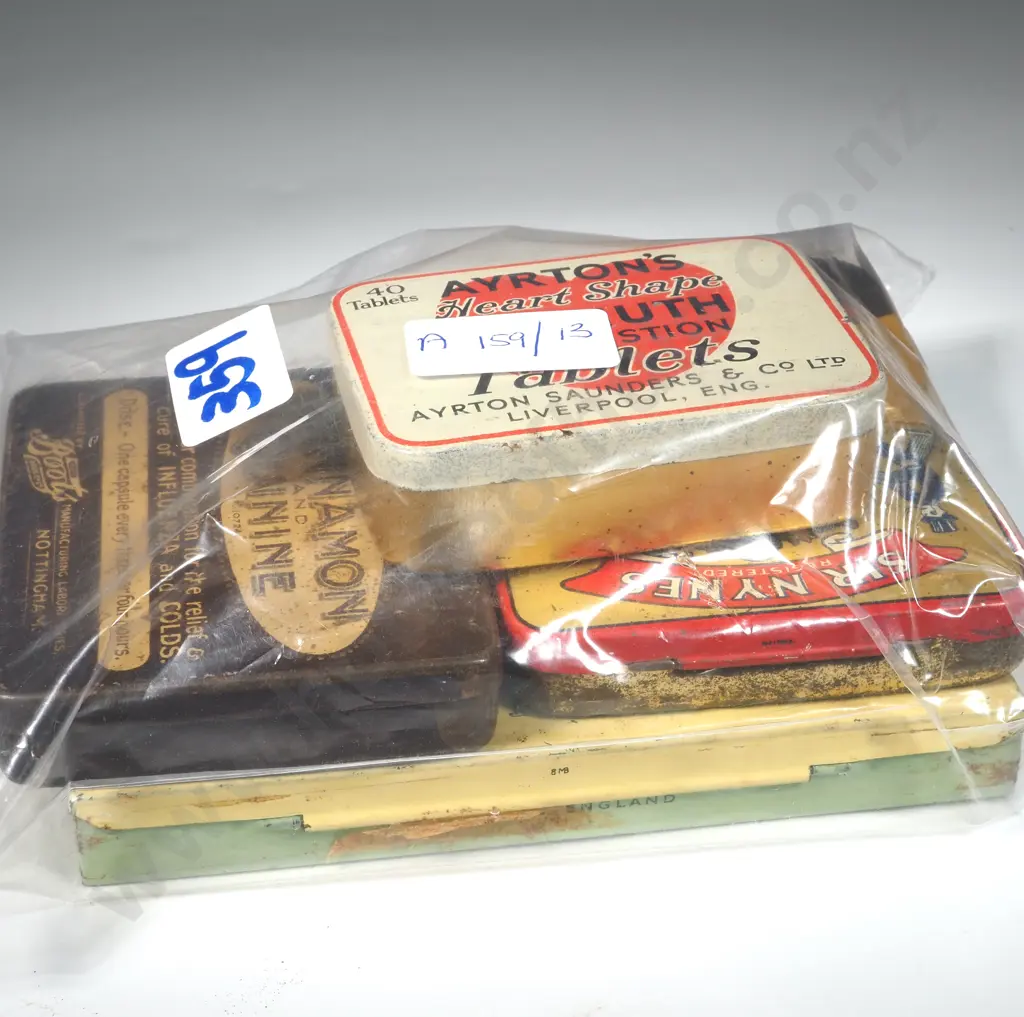 Bag of Vintage British Advertising Tins Image 1++