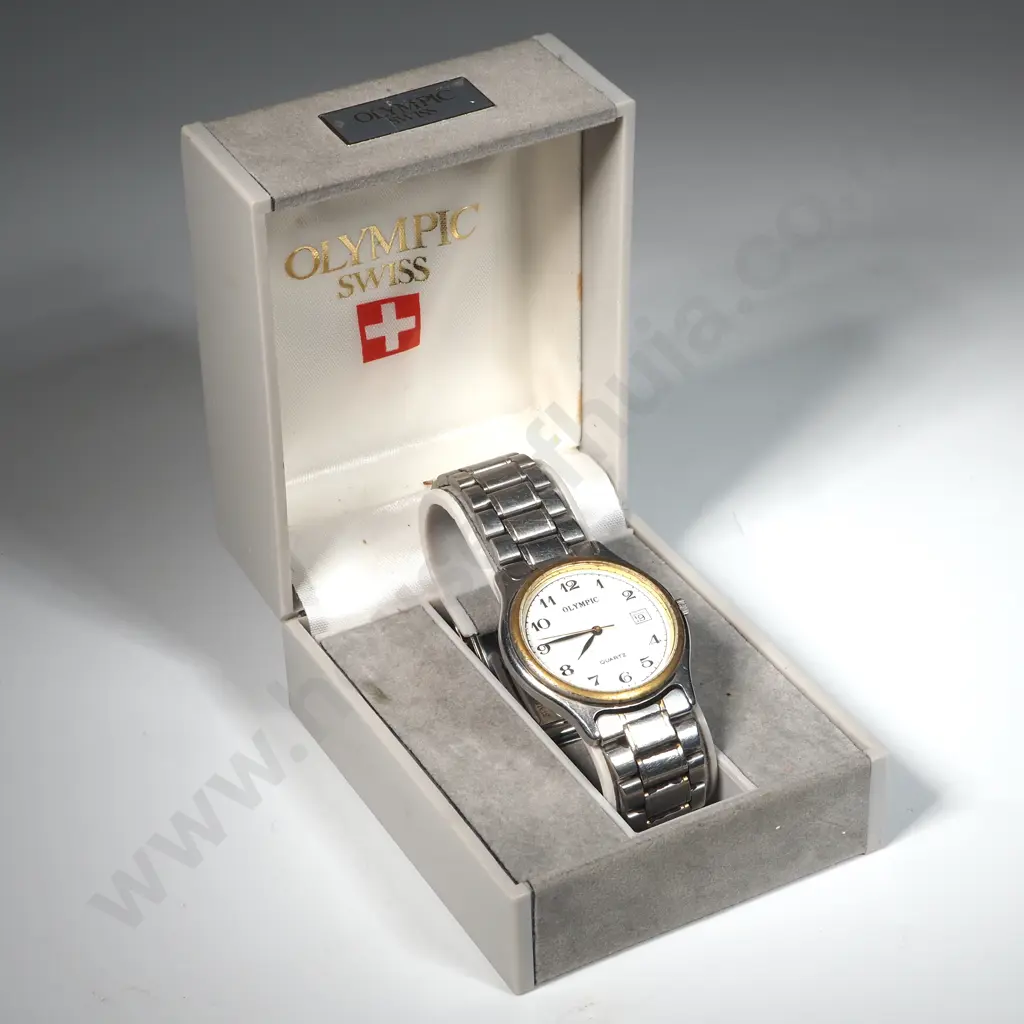 Olympic  Quartz Swiss Mens Watch In Box Image 1++