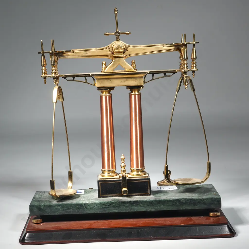 The Official 150th Anniversary California Gold Rush Balance Scale Complete with Weights Image 1++