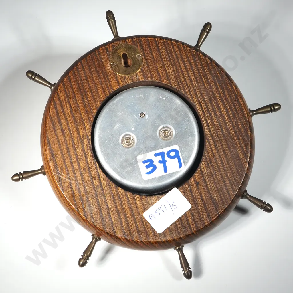Circular Wall Barometer In The Form Of  A Ship's Wheel. Image 1++