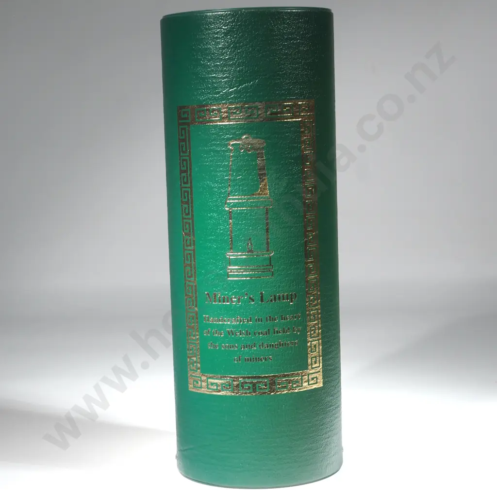 Brass British Coal Mining Miners lamp Aberaman Colliery Wales In Original Box Image 1++