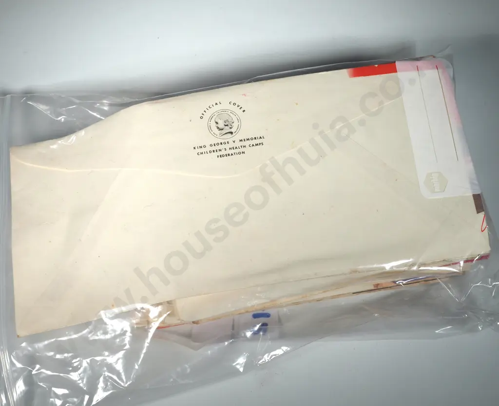 Assorted Lot of Addressed & Franked Children's Health Stamp Envelopes. Image 1++