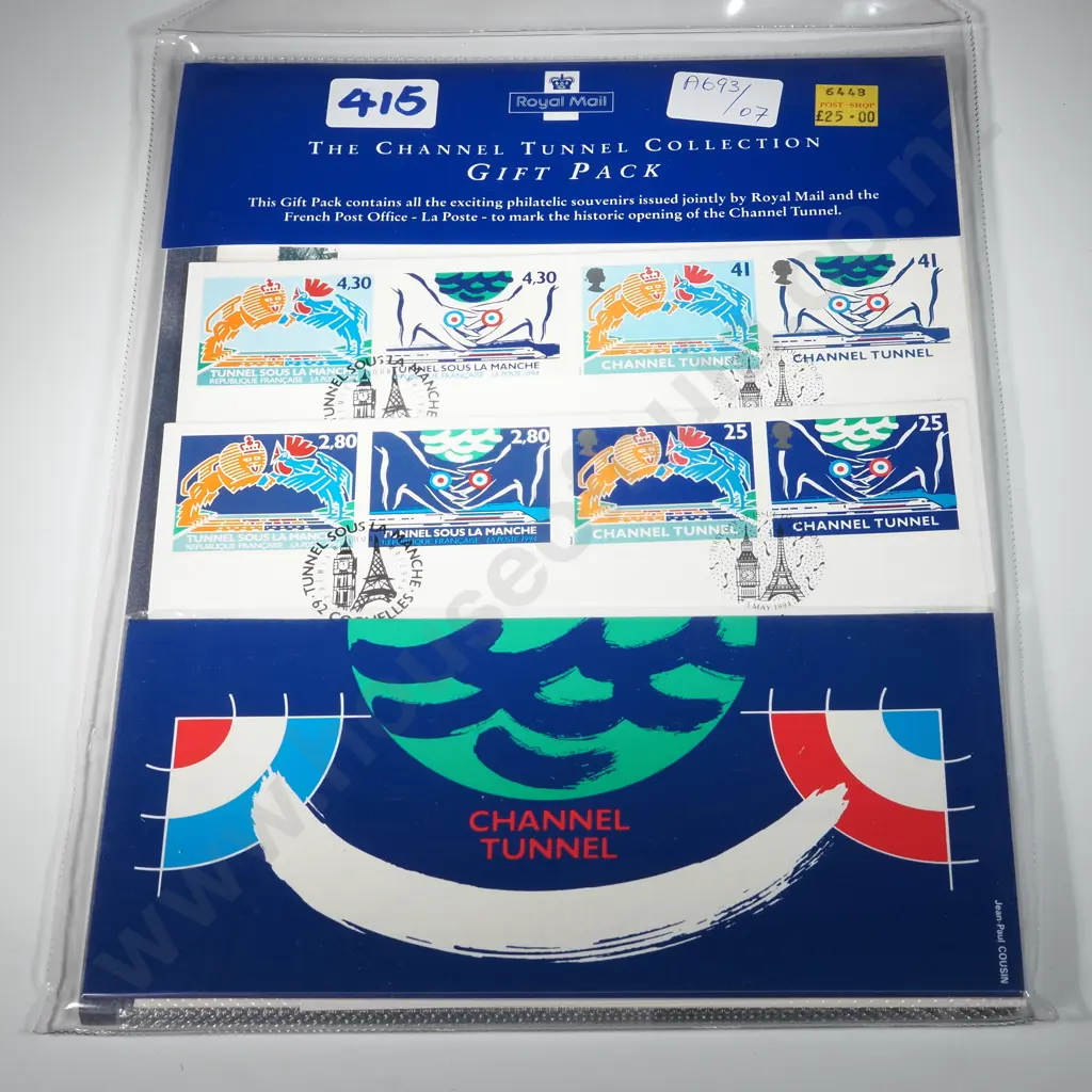 Royal Mail 'The Channel Tunnel Collection' Gift Pack. Image 1++