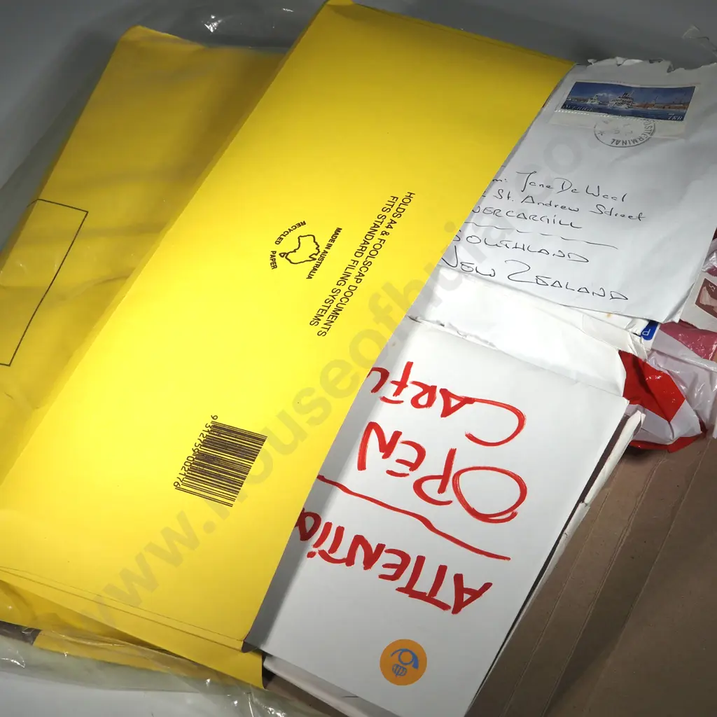 Two Foolscap Folios of Envelopes/Stamps etc. Image 1++