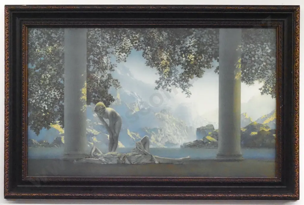 Maxfield Parish. Daybreak. The House of Art N.Y. Print. Image 1++